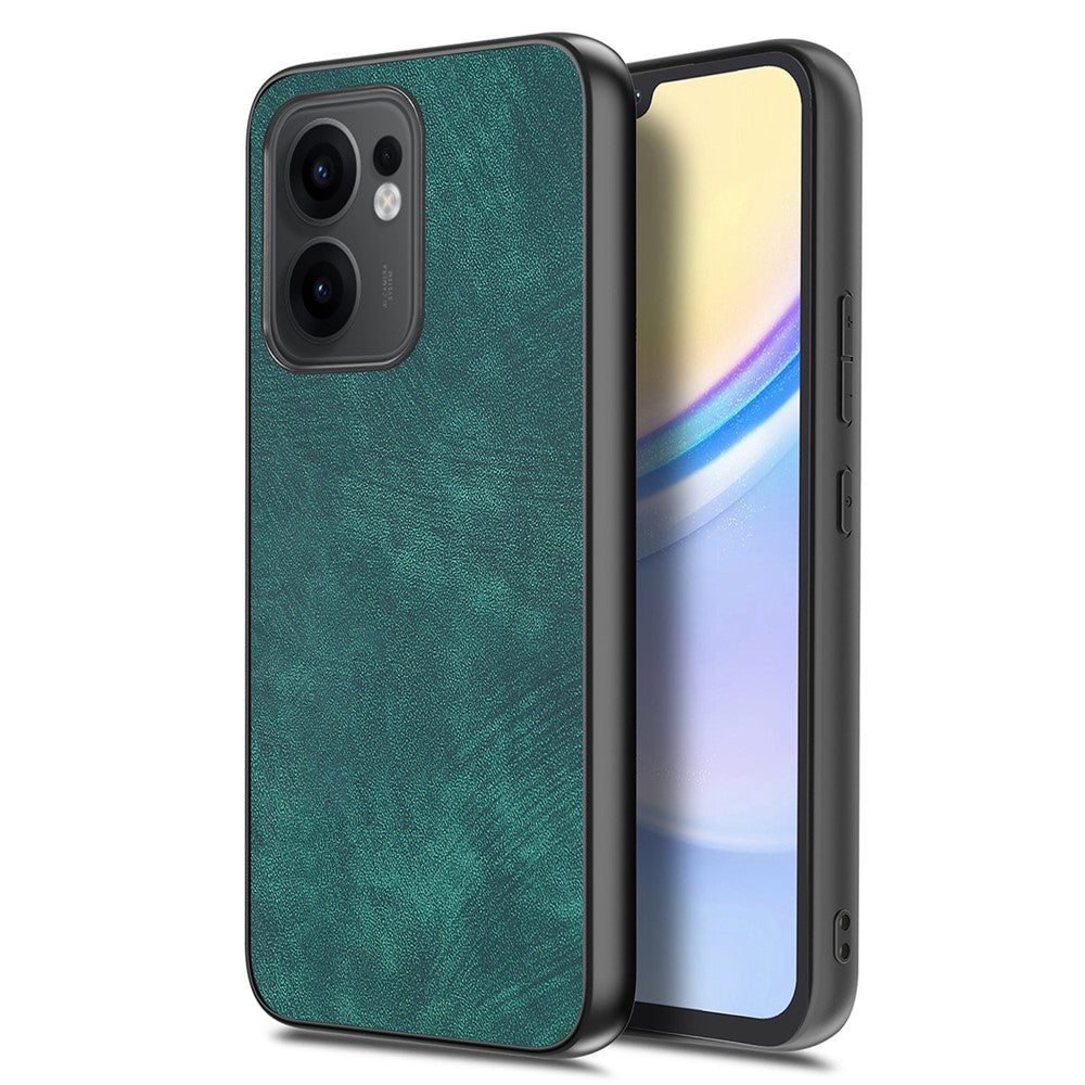 Oppo Reno13 F 5G (Reno 13 FS 5G) / 4G-skal, stötsäkert, smalt retro-läder, bakstycke