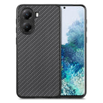 For Xiaomi Redmi Turbo 4 5G / Xiaomi Poco X7 Pro 5G Case Carbon Fiber Texture PU+PC+TPU Phone Back Cover
