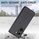 For Xiaomi Redmi Turbo 4 5G / Xiaomi Poco X7 Pro 5G Case Carbon Fiber Texture PU+PC+TPU Phone Back Cover