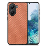 For Xiaomi Redmi Turbo 4 5G / Xiaomi Poco X7 Pro 5G Case Carbon Fiber Texture PU+PC+TPU Phone Back Cover