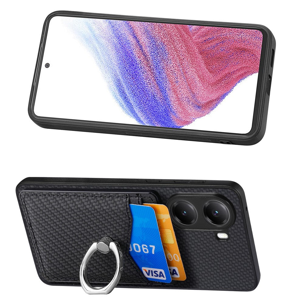 Xiaomi Poco X7 Pro 5G / Xiaomi Redmi Turbo 4 5G-cover, kortholder, ringholder og stativ