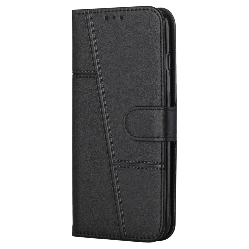 For Xiaomi 12T 5G / Redmi K50 Ultra 5G / 12T Pro 5G Stitching PU Leather Flip Case Wallet Stand Full Shockproof Protective Cover with Strap