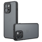 OnePlus OnePlus 13T 5G Skal Skin-Touch TPU + PC Matt mobilskal, Transparent Svart
