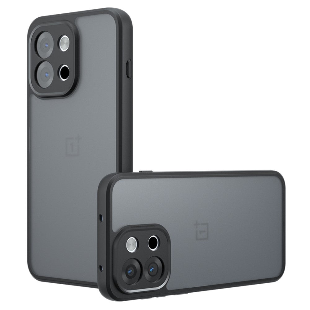 OnePlus OnePlus 13T 5G Skal Skin-Touch TPU + PC Matt mobilskal, Transparent Svart