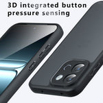 OnePlus OnePlus 13T 5G Skal Skin-Touch TPU + PC Matt mobilskal, Transparent Svart