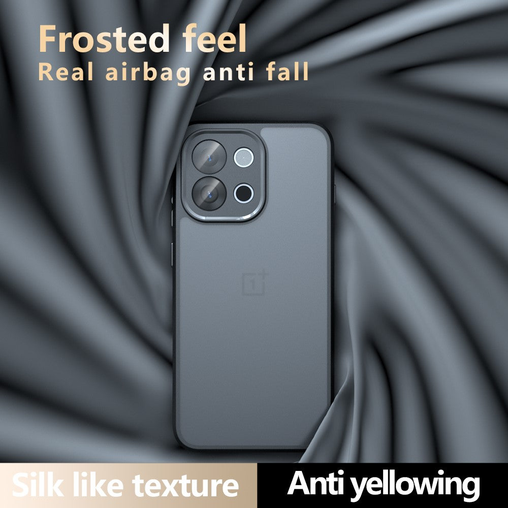 OnePlus OnePlus 13T 5G Skal Skin-Touch TPU + PC Matt mobilskal, Transparent Svart