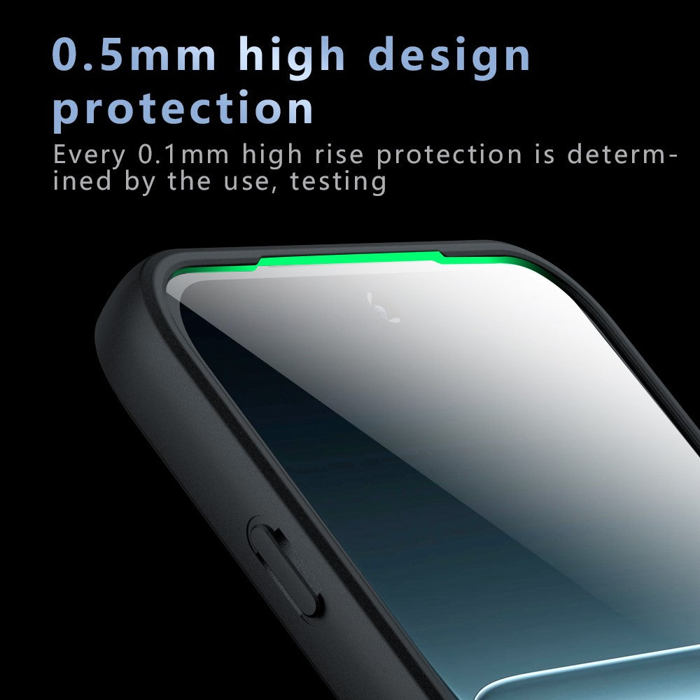OnePlus OnePlus 13T 5G Skal Skin-Touch TPU + PC Matt mobilskal, Transparent Svart