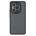 For Honor Power 5G Case Skin-Touch TPU + PC Matte Phone Back Cover, Transparent Black