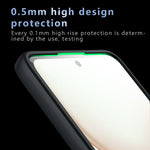 For Honor Power 5G Case Skin-Touch TPU + PC Matte Phone Back Cover, Transparent Black