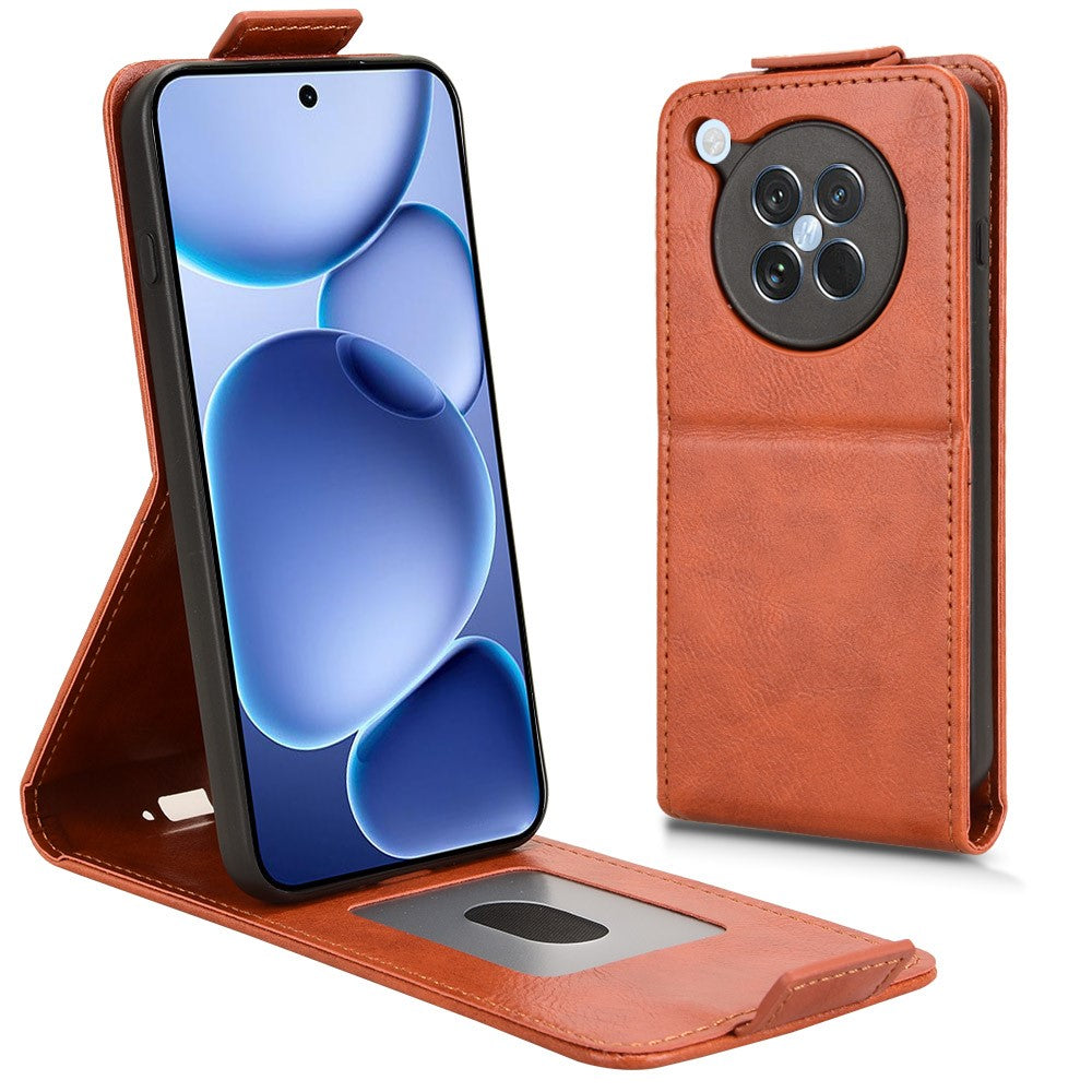 For Oppo Find X8s 5G Stand Case Magnetic Clasp Vertical Flip Leather Phone Cover with Card Holder