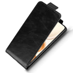 For Honor Power 5G Stand Case Magnetisk Lås Lodret Flip Læder Telefoncover med Kortholder