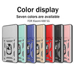 For Xiaomi Redmi K80 5G  /  Poco F7 Pro 5G Case with Slide Camera Lid PC + TPU Kickstand Phone Cover