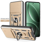 For Xiaomi Redmi K80 5G  /  Poco F7 Pro 5G Case with Slide Camera Lid PC + TPU Kickstand Phone Cover