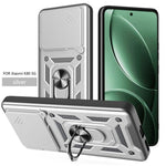 For Xiaomi Redmi K80 5G  /  Poco F7 Pro 5G Case with Slide Camera Lid PC + TPU Kickstand Phone Cover