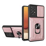 For Samsung Galaxy A23 5G (Global Version) / A23 4G Case PC + TPU Kickstand Phone Back Cover with Camera Slider