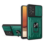 For Samsung Galaxy A23 5G (Global Version) / A23 4G Case PC + TPU Kickstand Phone Back Cover with Camera Slider