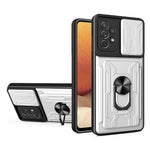 For Samsung Galaxy A23 5G (Global Version) / A23 4G Case PC + TPU Kickstand Phone Back Cover with Camera Slider