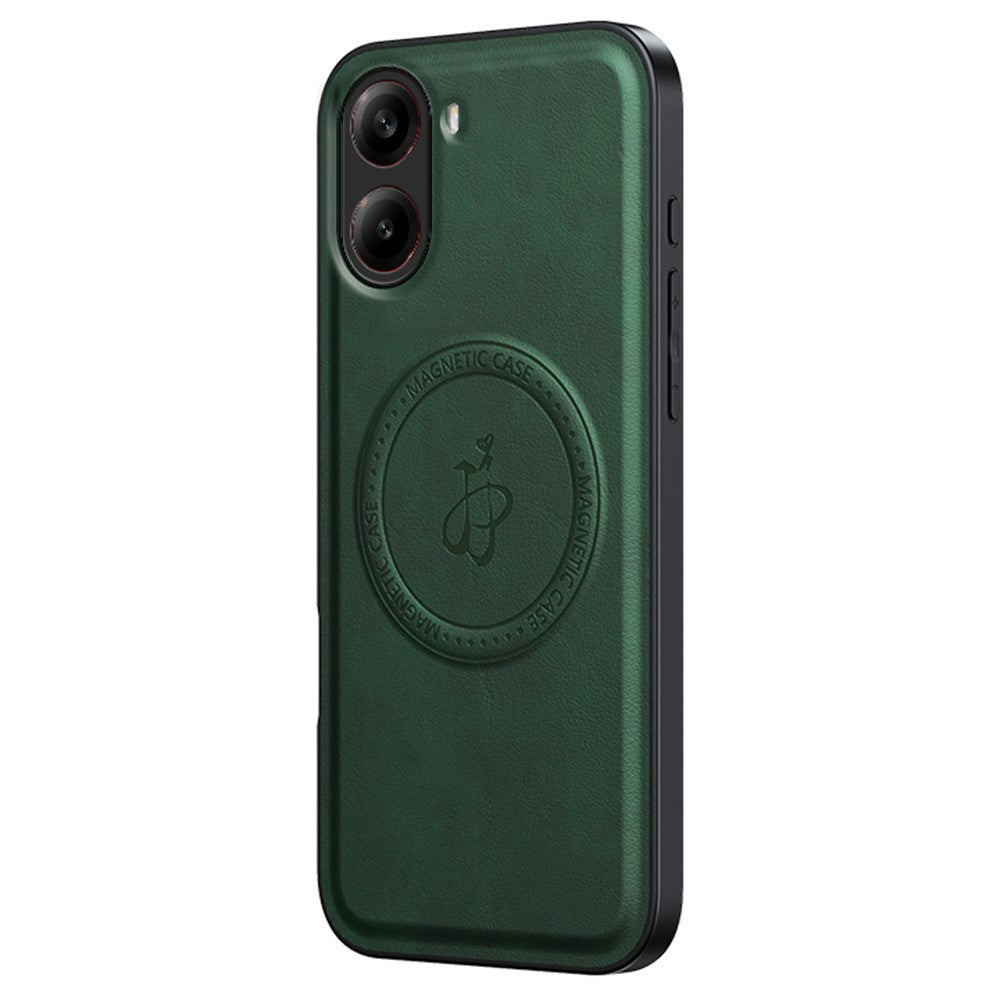 Magnetic Case for Xiaomi Redmi Turbo 4 5G / Poco X7 Pro 5G PU + TPU + PC Phone Back Cover Drop Resistant