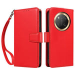 For Honor Magic7 Lite 5G / X9c 5G / X60 Pro 5G Case RFID Blocking Leather Wallet Flip Phone Cover with Wrist Strap