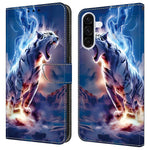 Läderfodral för Samsung Galaxy A15 5G / 4G med mönstertryck, plånboksfodral, fallskyddande mobilfodral