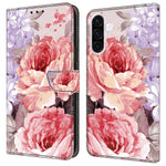 Läderfodral för Samsung Galaxy A15 5G / 4G med mönstertryck, plånboksfodral, fallskyddande mobilfodral