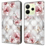 For Xiaomi Redmi Note 14 4G (164.84mm) Leather Case Pattern Printing Wallet Stand Anti Drop Phone Cover