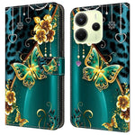 For Xiaomi Redmi Note 14 4G (164.84mm) Leather Case Pattern Printing Wallet Stand Anti Drop Phone Cover