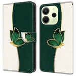 For Xiaomi Redmi Note 14 4G (164.84mm) Leather Case Pattern Printing Wallet Stand Anti Drop Phone Cover