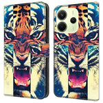 For Xiaomi Redmi Note 14 4G (164.84mm) Leather Case Pattern Printing Wallet Stand Anti Drop Phone Cover