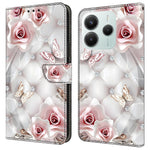 For Xiaomi Redmi Note 14 5G Leather Case Pattern Printing Wallet Stand Anti Drop Phone Cover