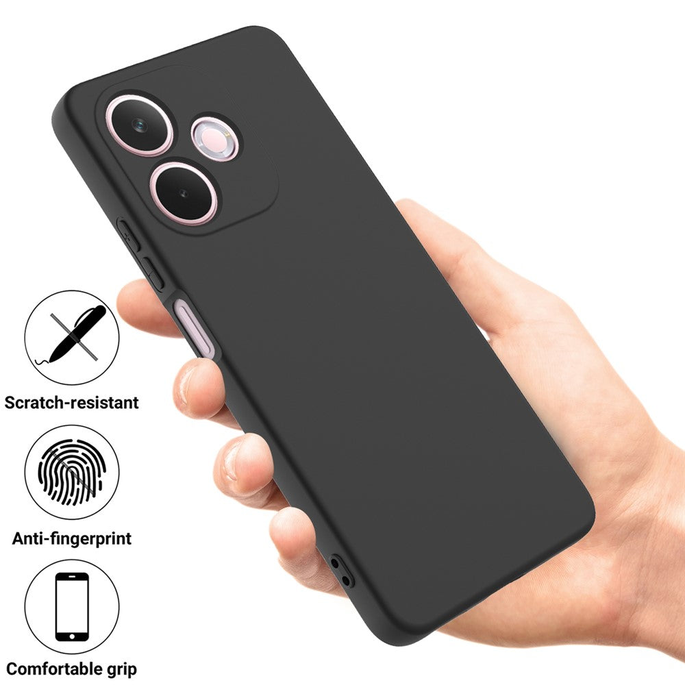 For Oppo A5 Pro 4G (Global) Liquid Silicone Case Phone Back Cover with Hand Strap