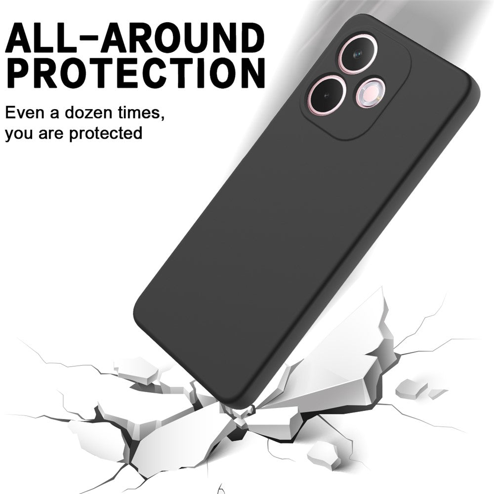 For Oppo A5 Pro 4G (Global) Liquid Silicone Case Phone Back Cover with Hand Strap