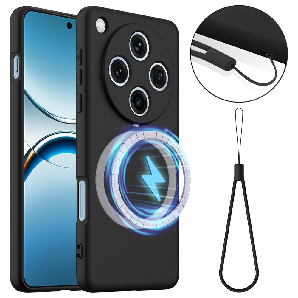 For Oppo Find X8 Pro 5G Magnetic Case Anti-Drop Liquid Silicone Phone Cover