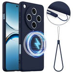 For Oppo Find X8 Pro 5G Magnetic Case Anti-Drop Liquid Silicone Phone Cover