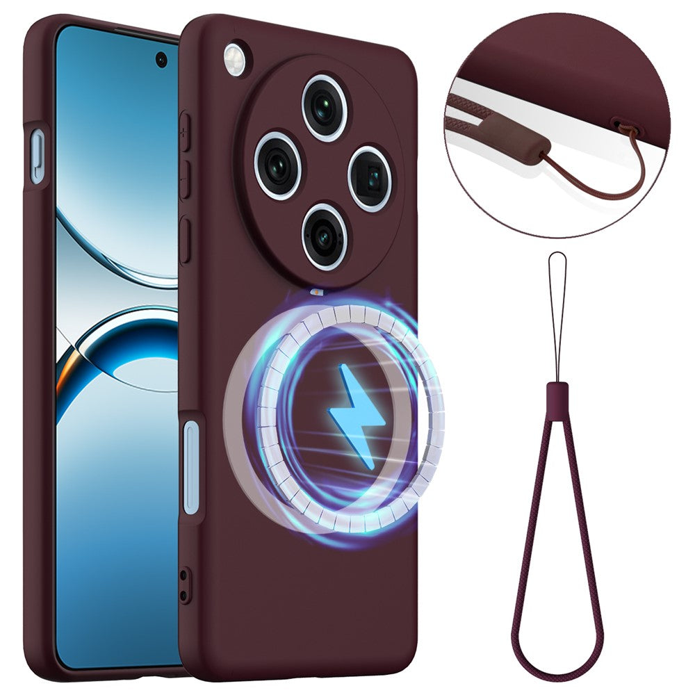 For Oppo Find X8 Pro 5G Magnetic Case Anti-Drop Liquid Silicone Phone Cover