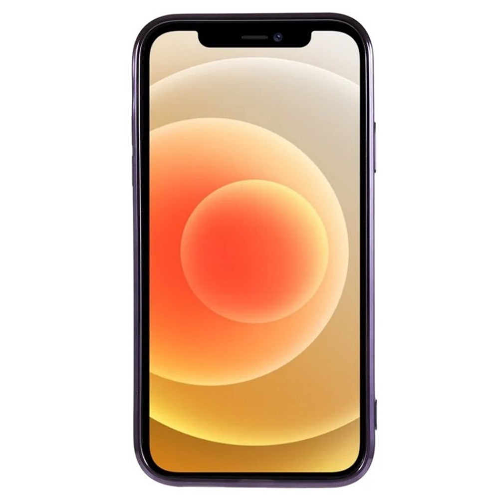 WANLONFENG For iPhone 11 Magnetic Case  Full Protection Electroplated TPU Cover with Tempered Glass