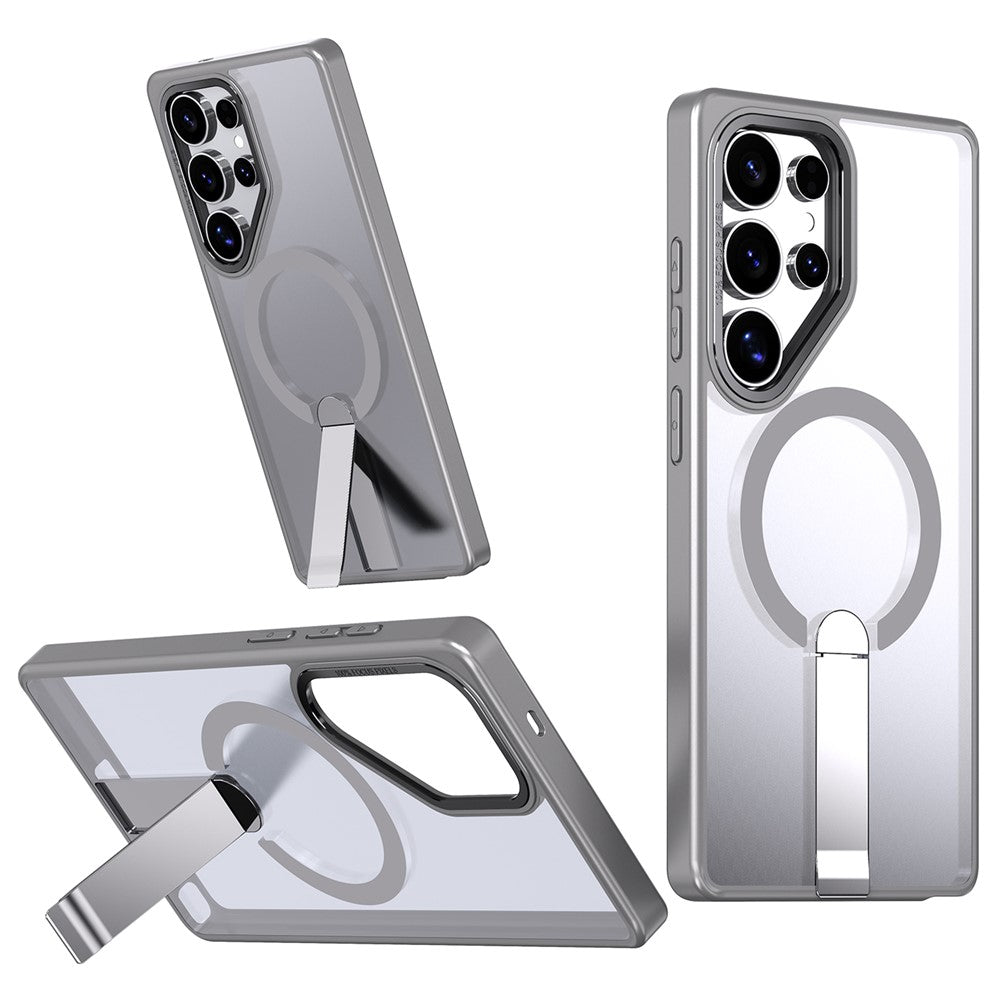 Samsung Galaxy S24 Ultra Magnetiskt Skal Stativ TPU + Akryl Mobilskal