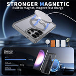 Samsung Galaxy S24 Ultra Magnetiskt Skal Stativ TPU + Akryl Mobilskal