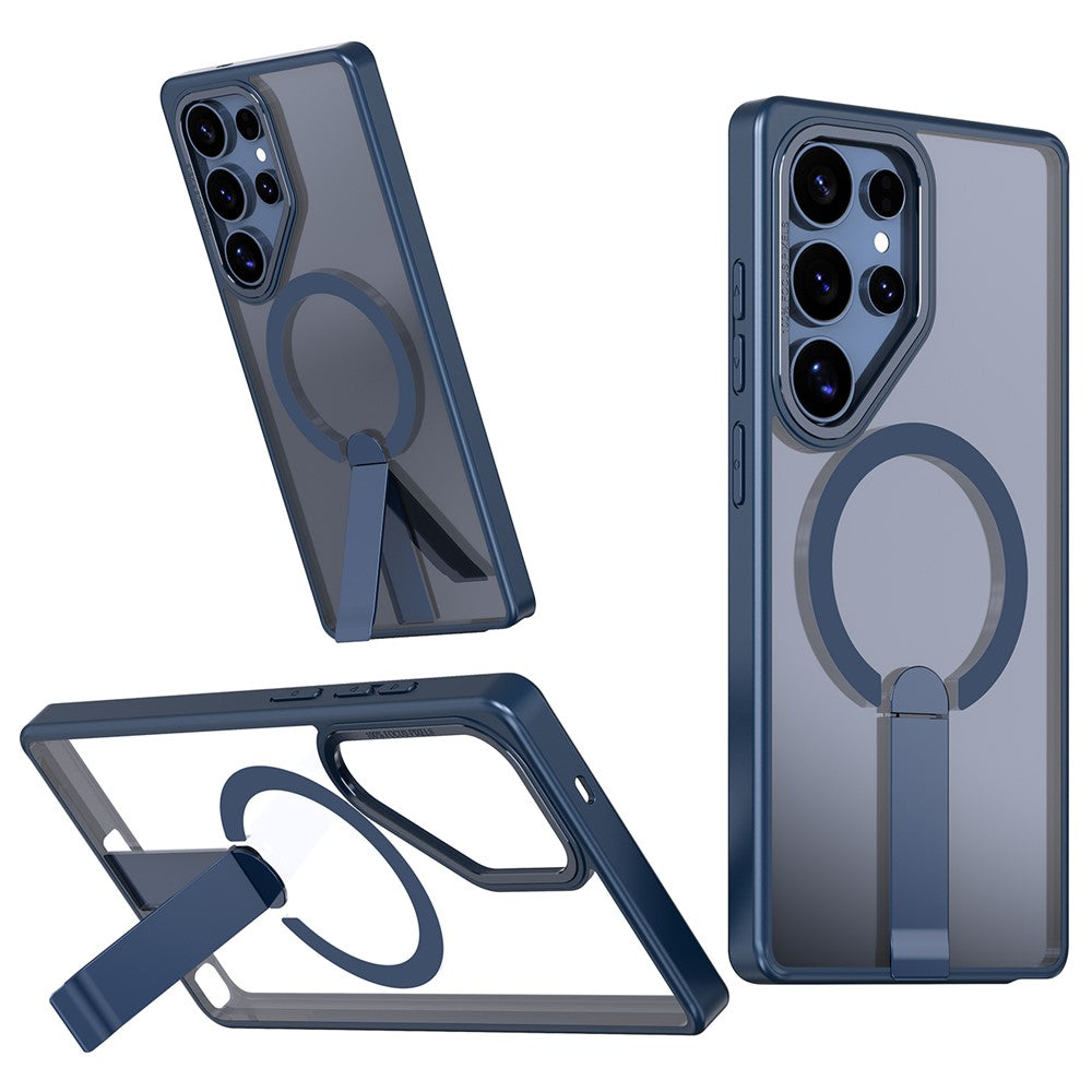 Samsung Galaxy S24 Ultra Magnetiskt Skal Stativ TPU + Akryl Mobilskal