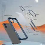 Til iPhone 16 Plus Cover Kompatibel med MagSafe Kickstand TPU + Akryl Telefoncover