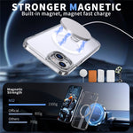 For iPhone 15 Case Compatible with MagSafe Kickstand TPU + Acrylic Phone Cover