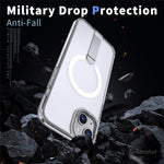 For iPhone 15 Case Compatible with MagSafe Kickstand TPU + Acrylic Phone Cover