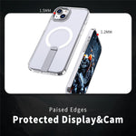 For iPhone 15 Case Compatible with MagSafe Kickstand TPU + Acrylic Phone Cover