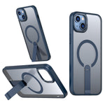 For iPhone 15 Case Compatible with MagSafe Kickstand TPU + Acrylic Phone Cover