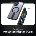For iPhone 14 Plus Case Compatible with MagSafe Kickstand TPU + Acrylic Phone Cover