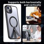 For iPhone 14 Plus Case Compatible with MagSafe Kickstand TPU + Acrylic Phone Cover