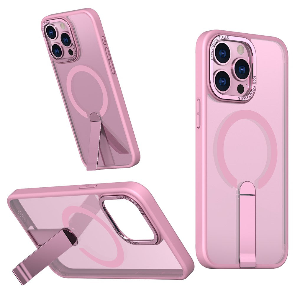 For iPhone 13 Pro Case Compatible with MagSafe Kickstand TPU + Acrylic Phone Cover