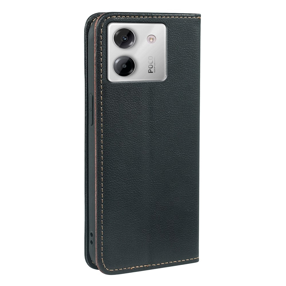 For Xiaomi Poco M7 Pro 5G Case Wallet RFID Blocking Leather Phone Cover Strong Magnetic Closure