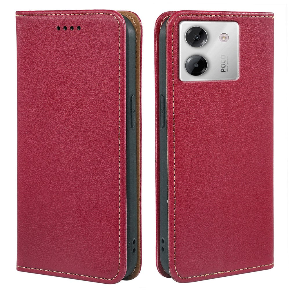For Xiaomi Poco M7 Pro 5G Case Wallet RFID Blocking Leather Phone Cover Strong Magnetic Closure