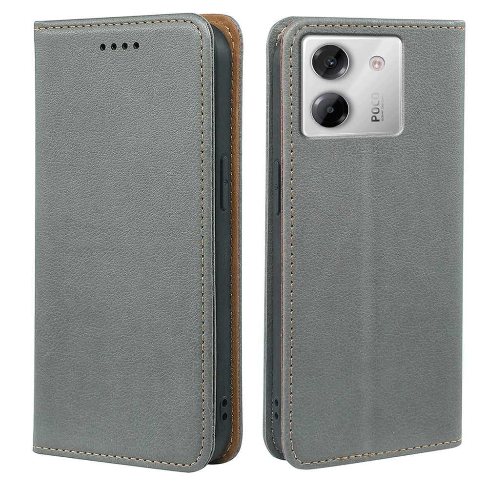 For Xiaomi Poco M7 Pro 5G Case Wallet RFID Blocking Leather Phone Cover Strong Magnetic Closure
